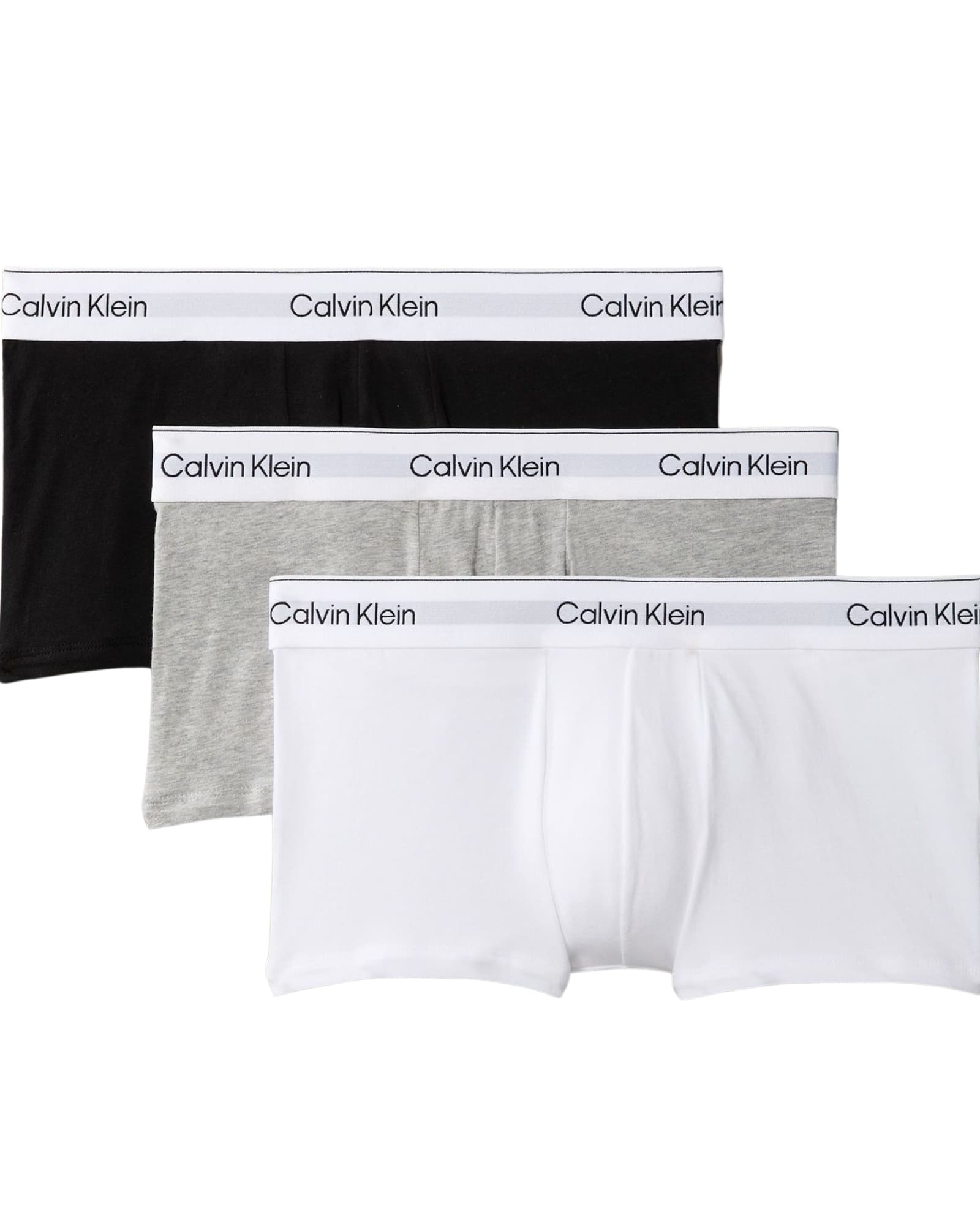 Трусы Calvin Klein с низкой посадкой, комплект из 3 штук.