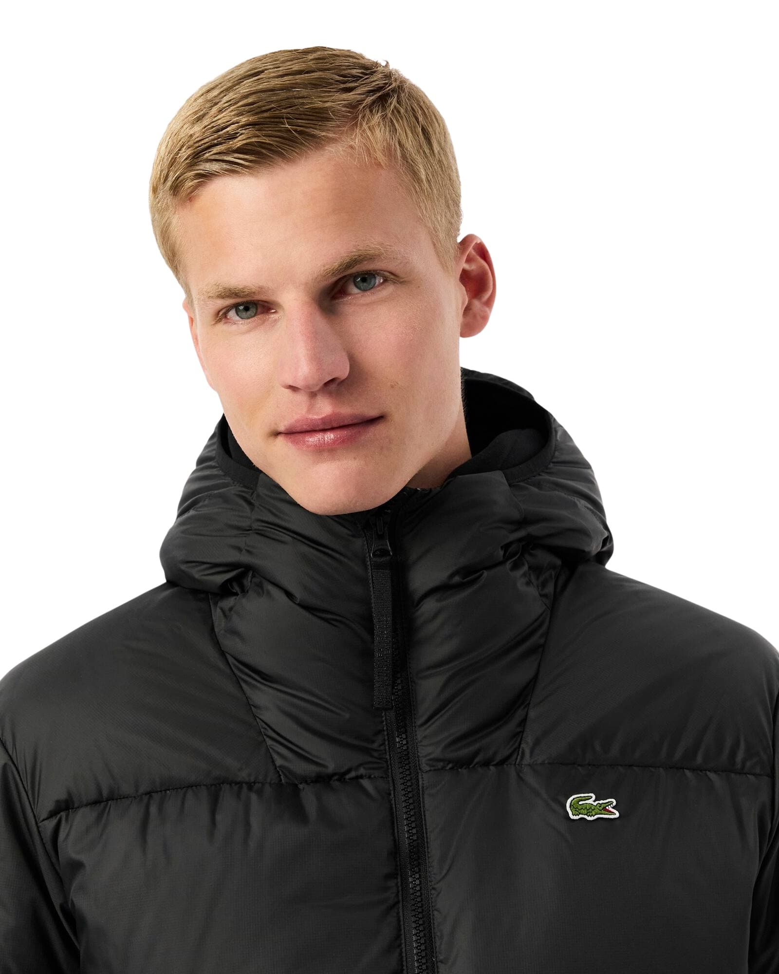 Lacoste Short Water-Repellent Hooded Down Jacket thumbnail 2