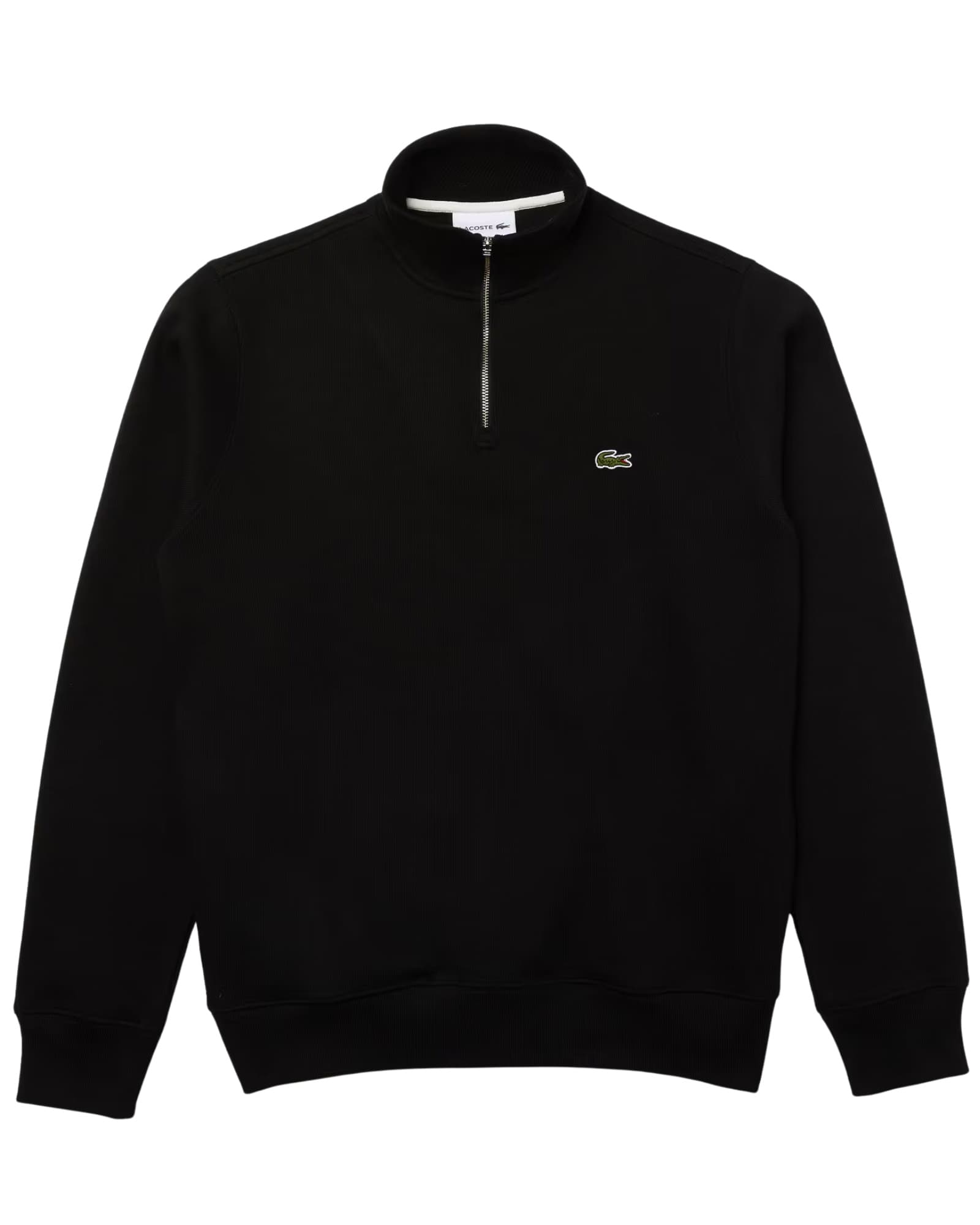 Sweat-shirt zippé à col montant et coupe régulière