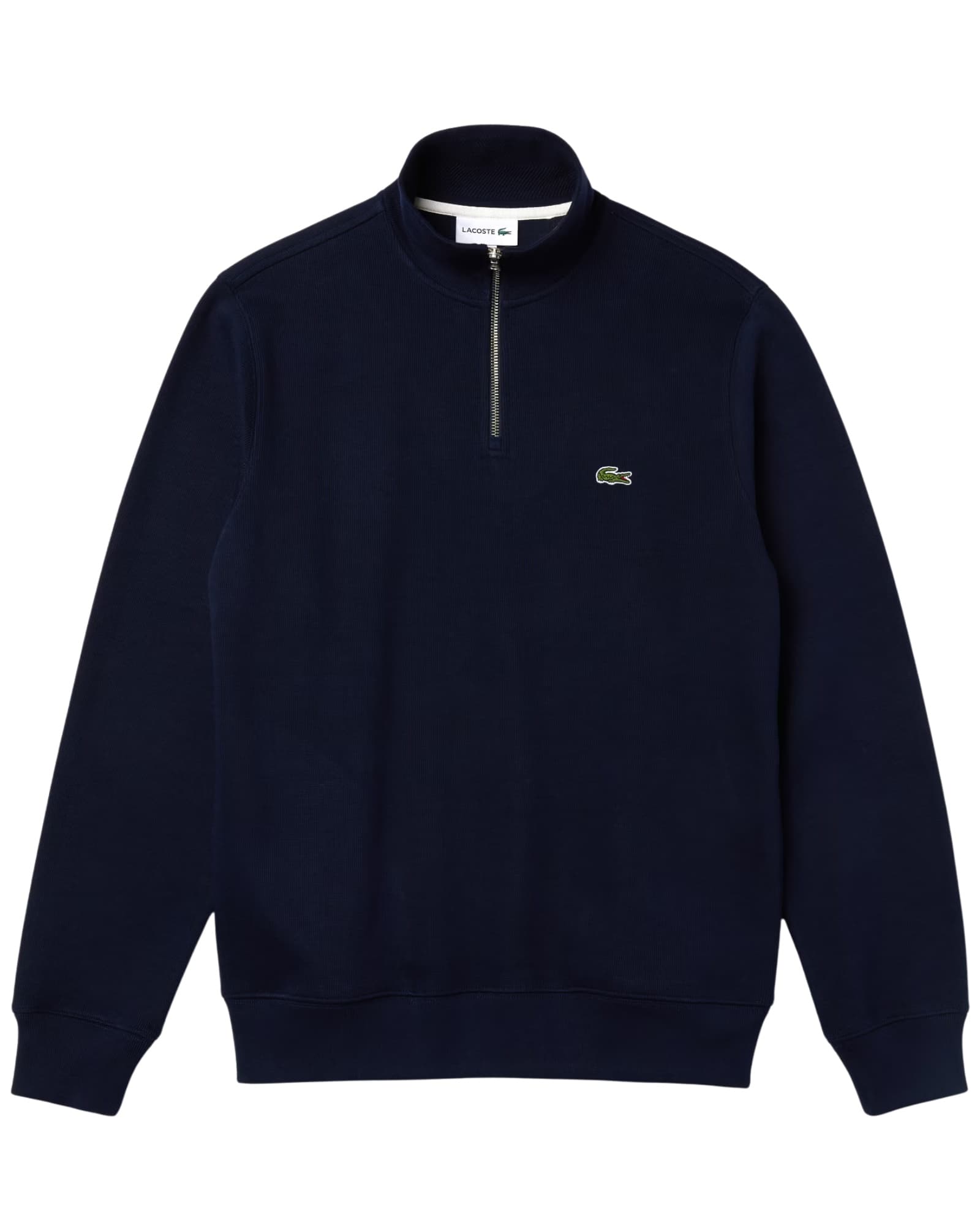Sweat-shirt zippé à col montant et coupe régulière variant