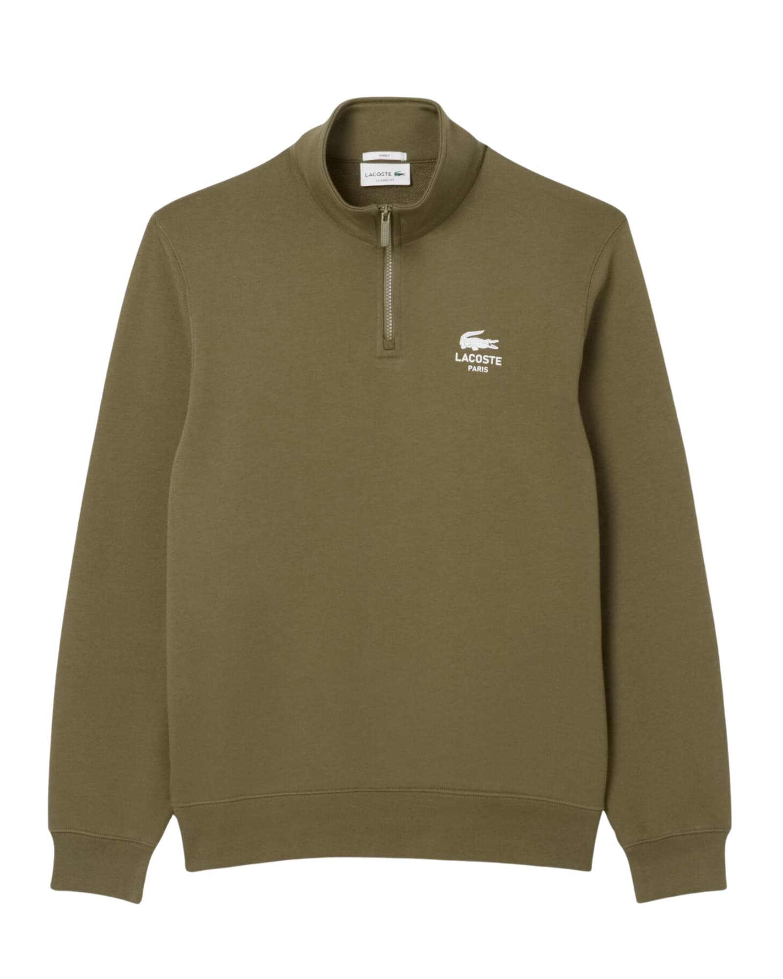Sweat-shirt zippé à col montant variant