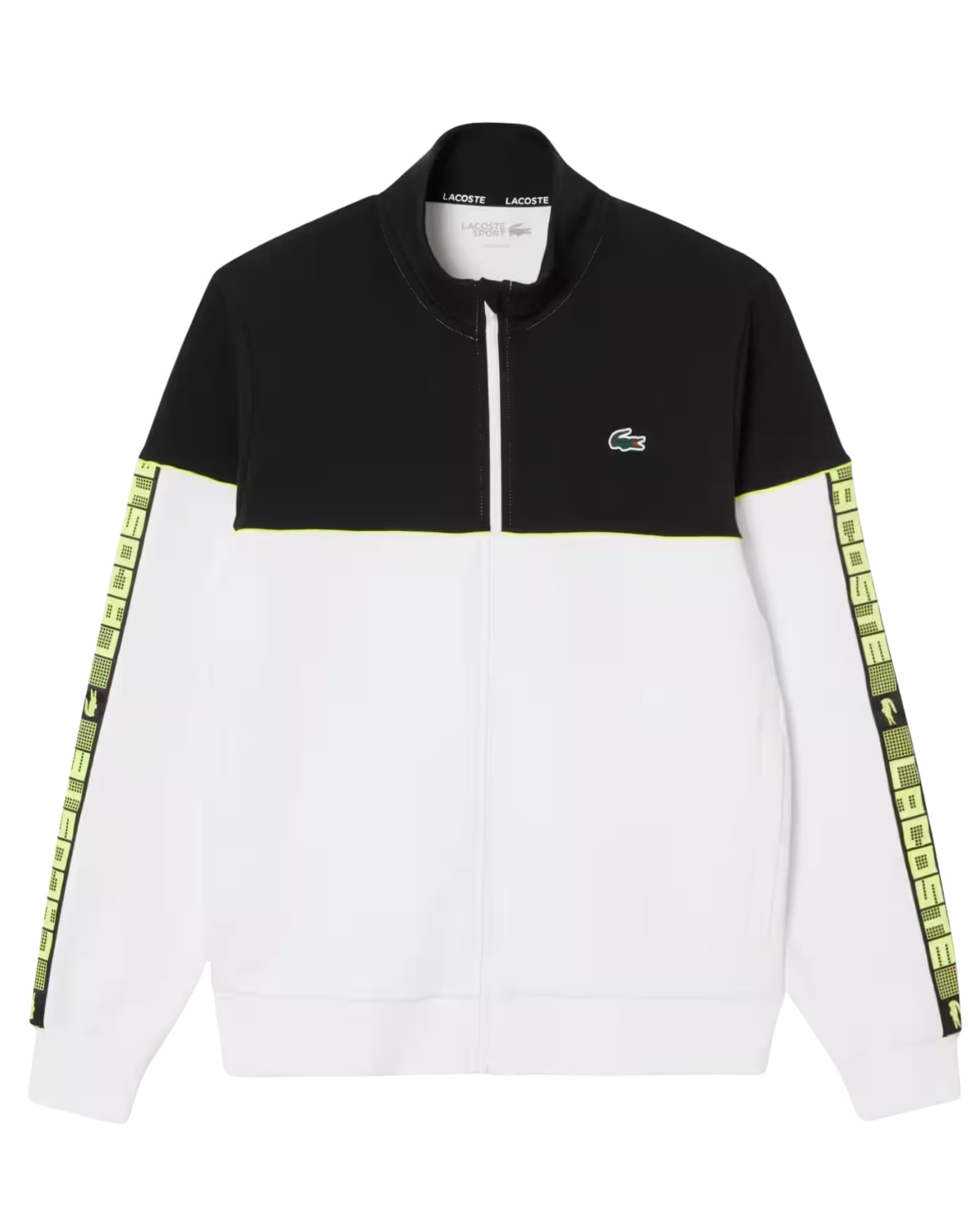 Sweat-shirt ras du cou sport à rayures logo Lacoste variant