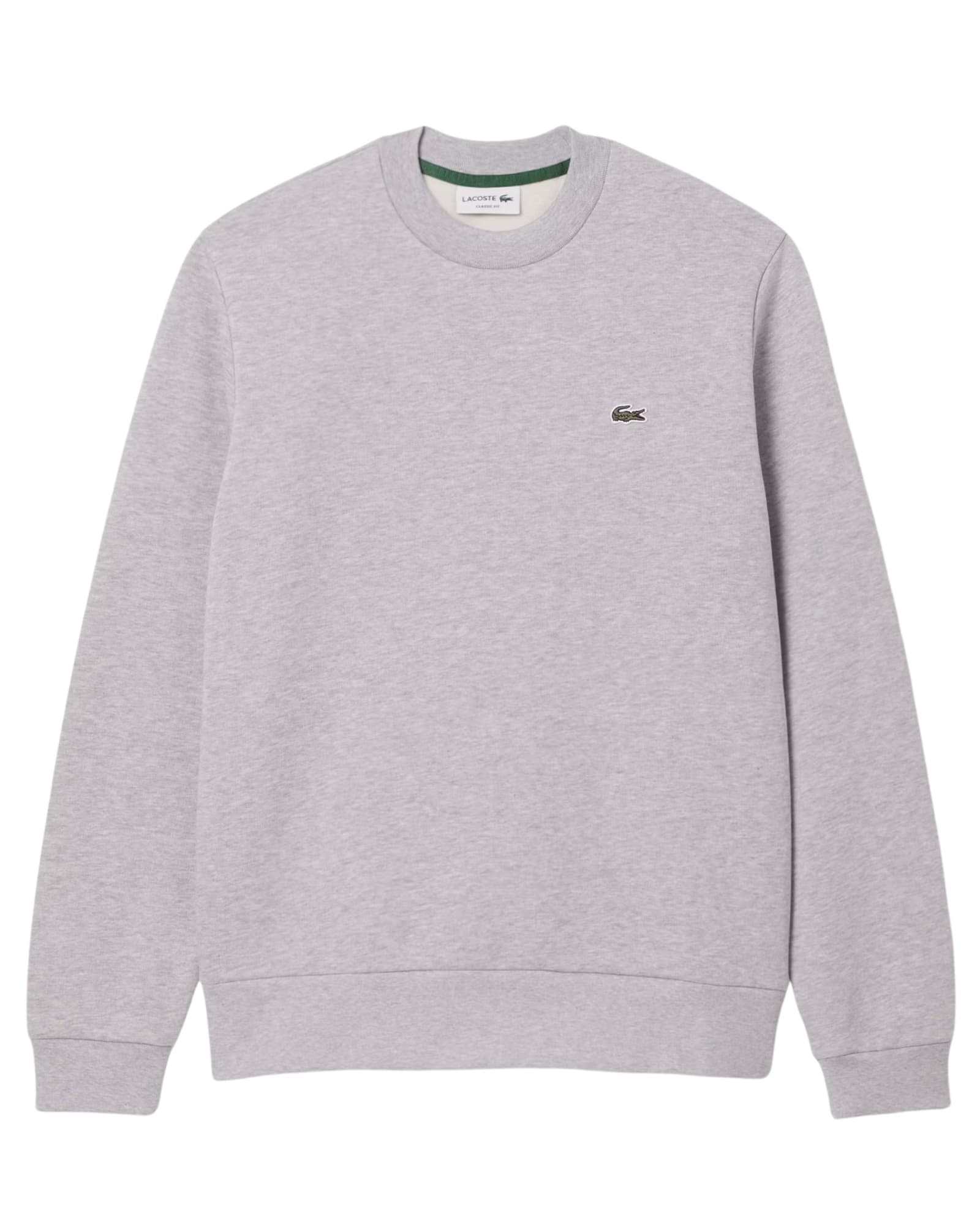 Sweat-shirt en molleton brossé de coton coupe classique variant
