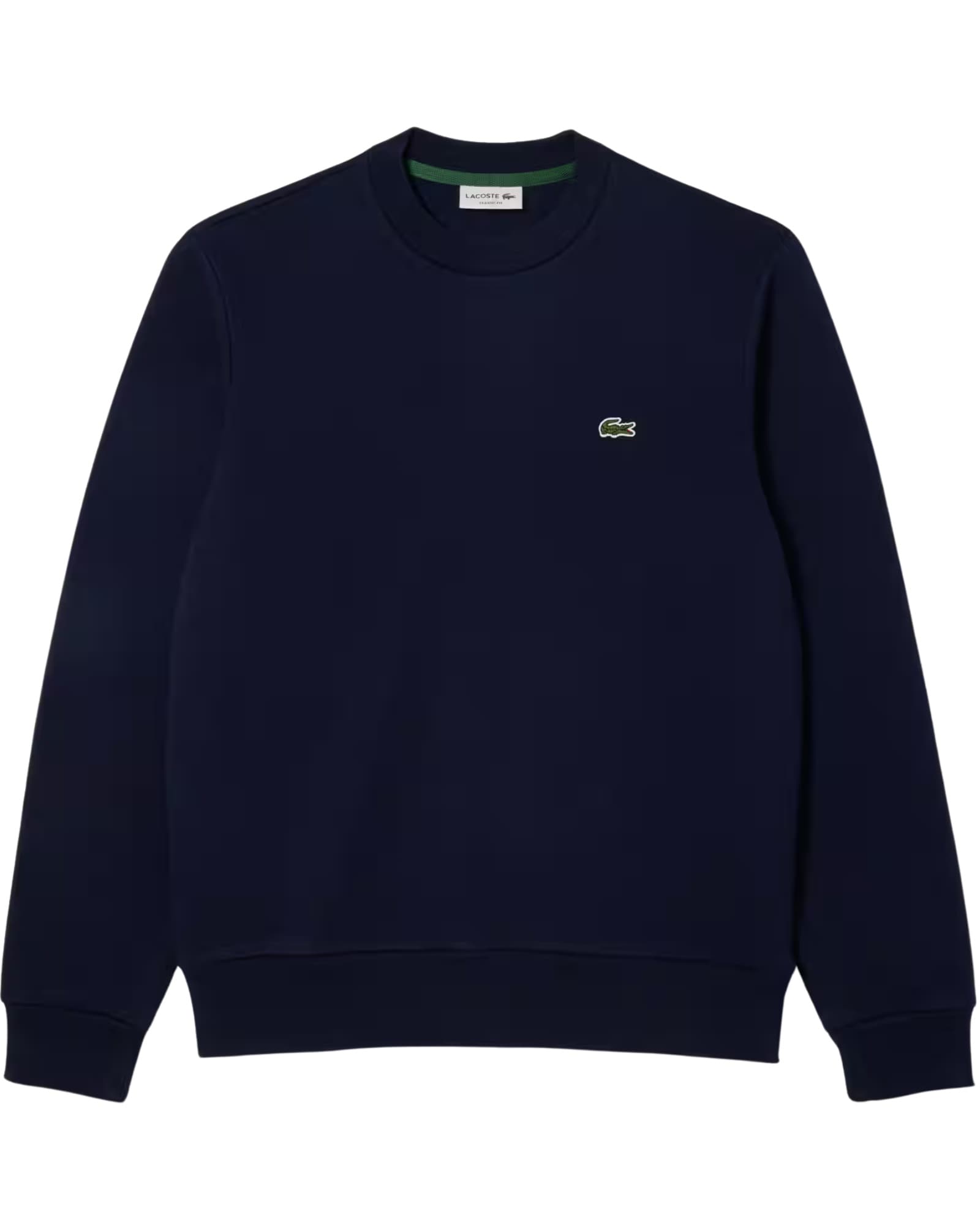 Sweat-shirt en molleton brossé de coton coupe classique variant