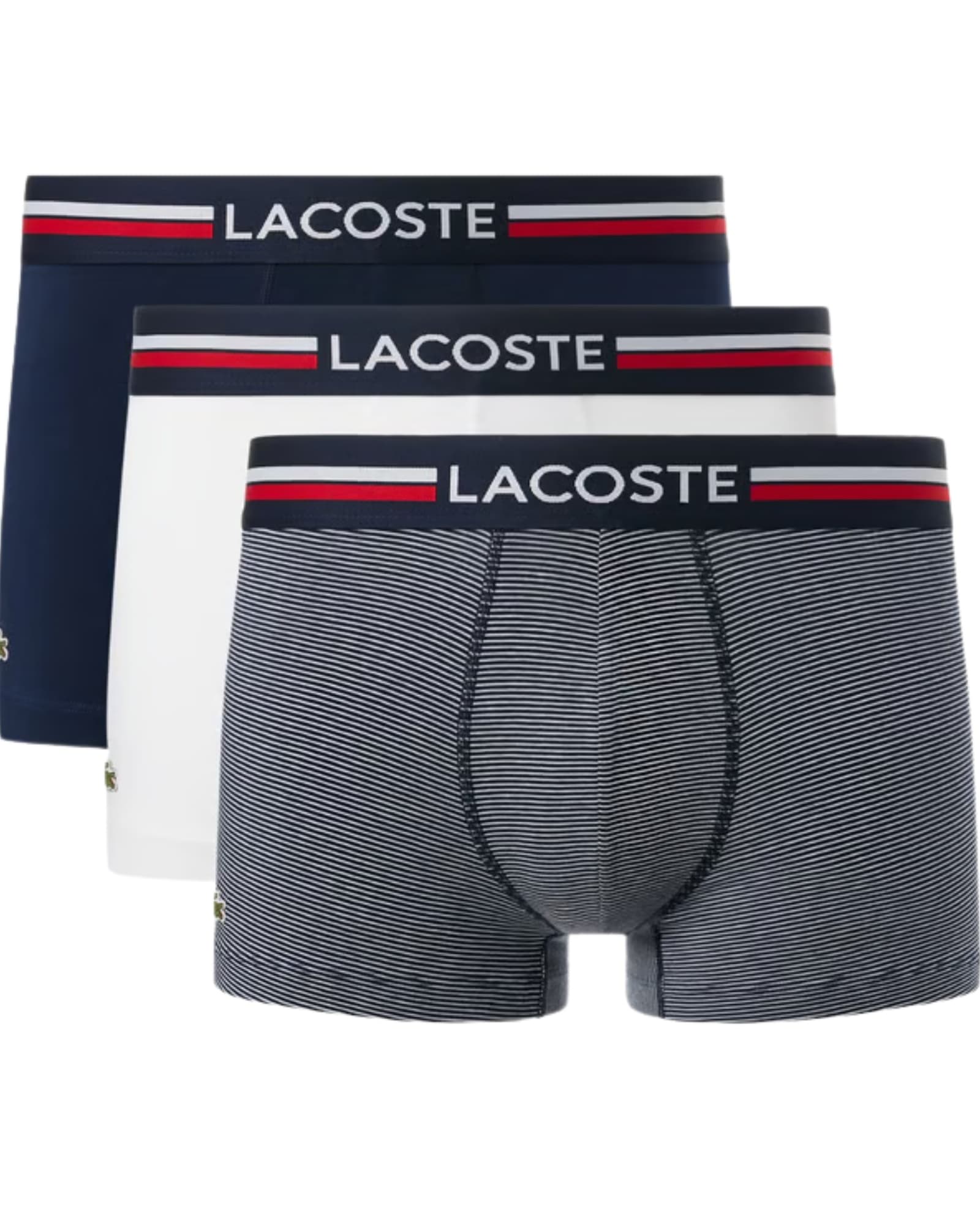 Lacoste Stretch Ultra Dry Cotton Trunks 3-Pack