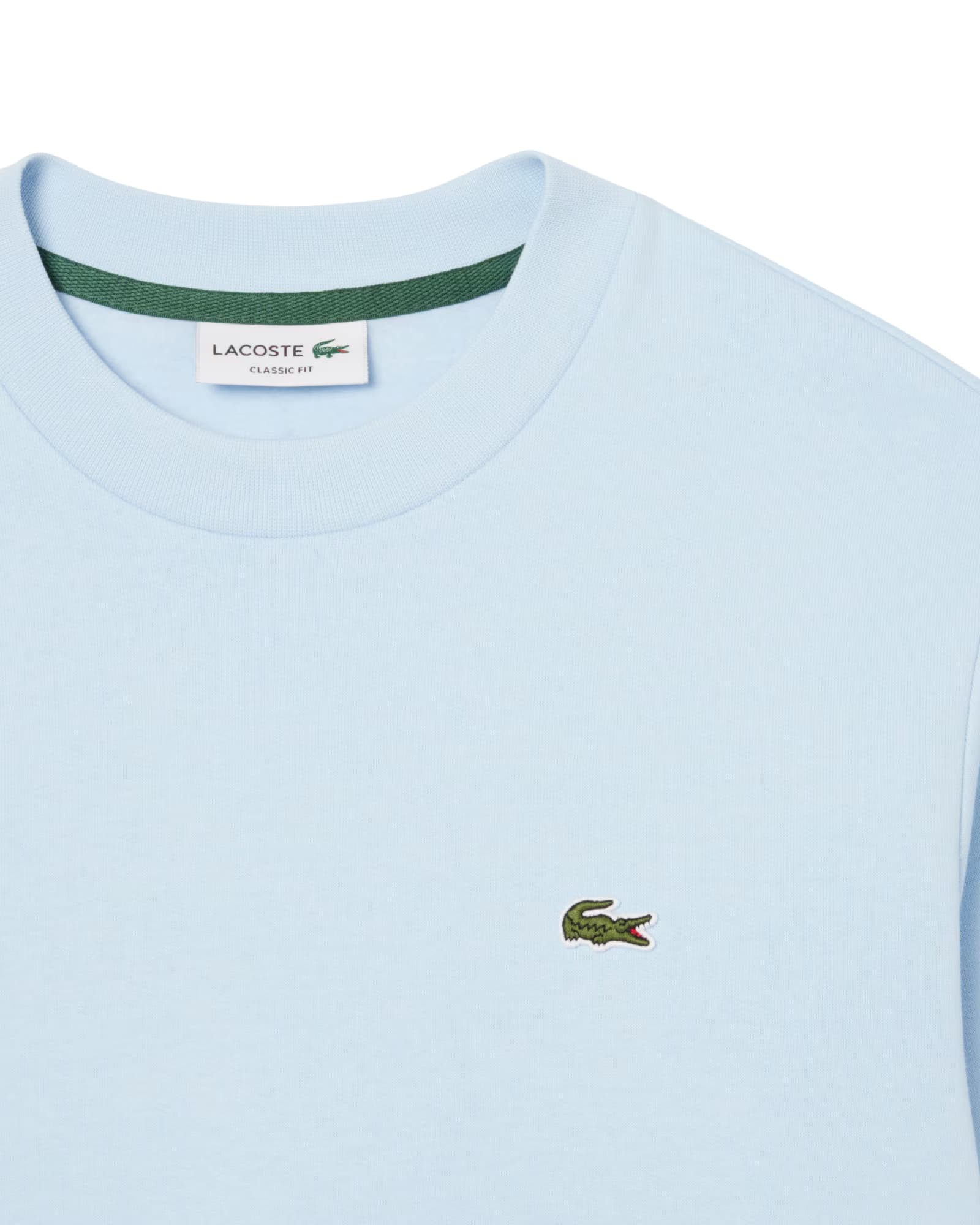 Lacoste Classic Fit pamut polár pulóver