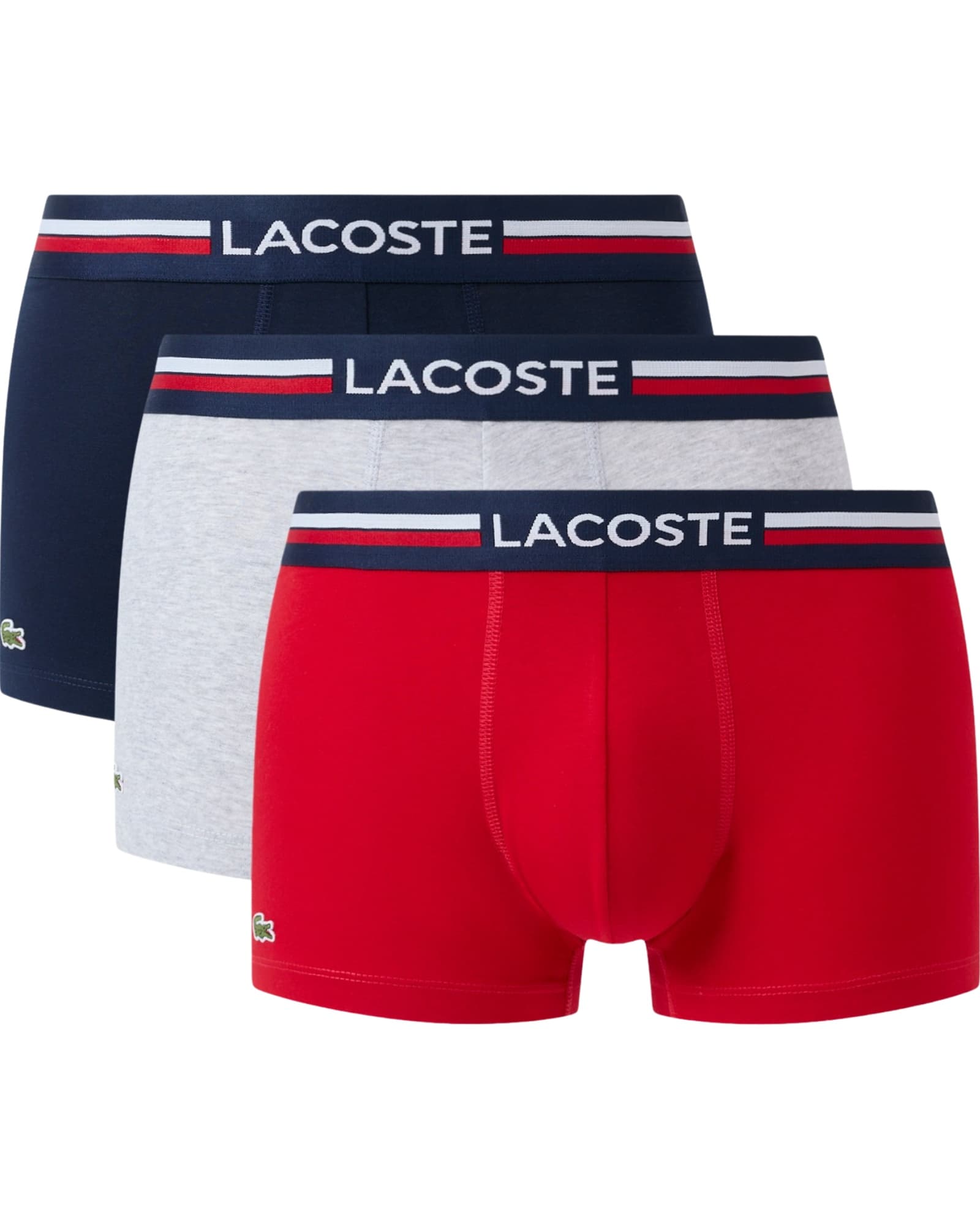 Lacoste 3-Pack Stretch Cotton Trunks