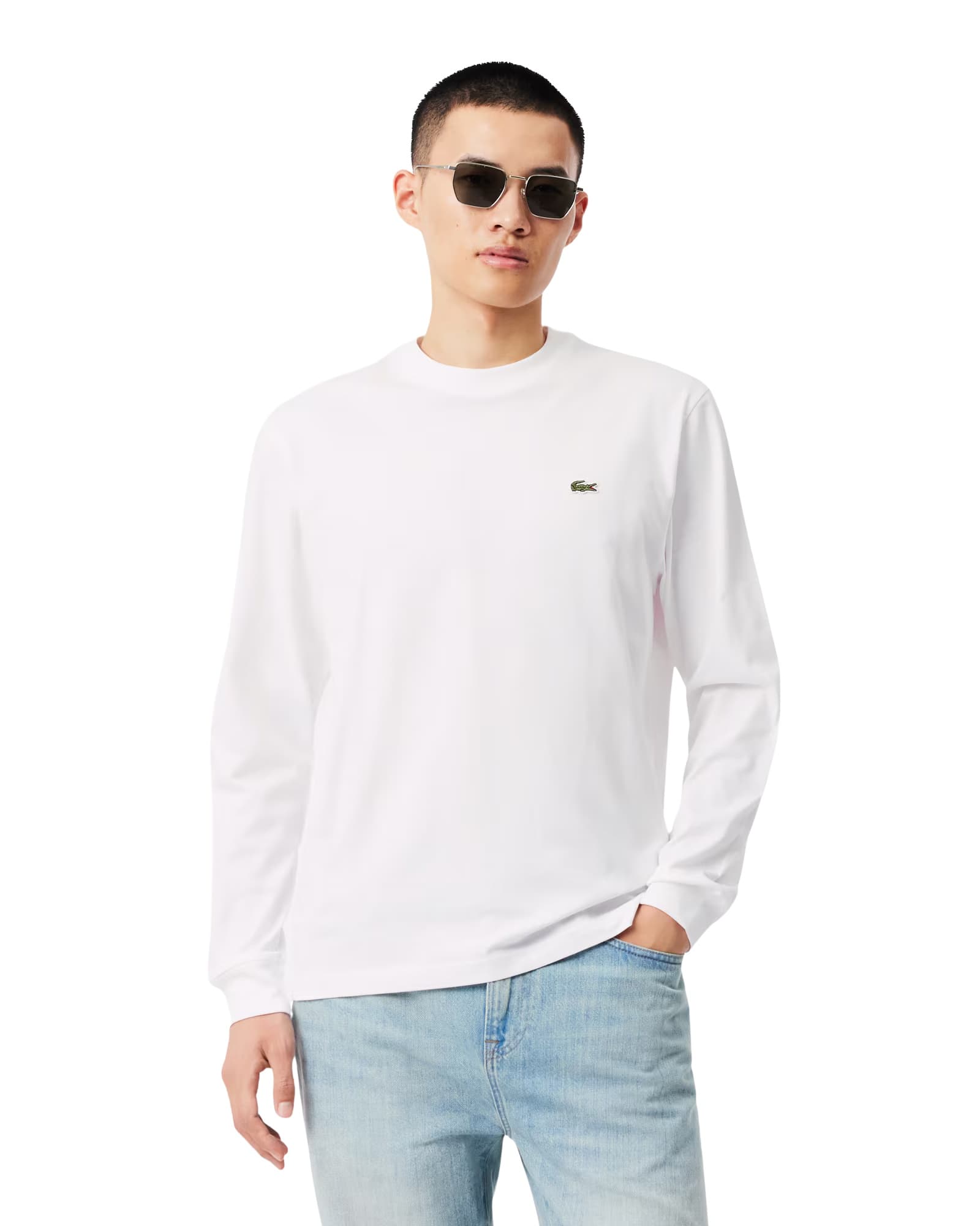 Lacoste Long Sleeved Cotton T-Shirt thumbnail 2