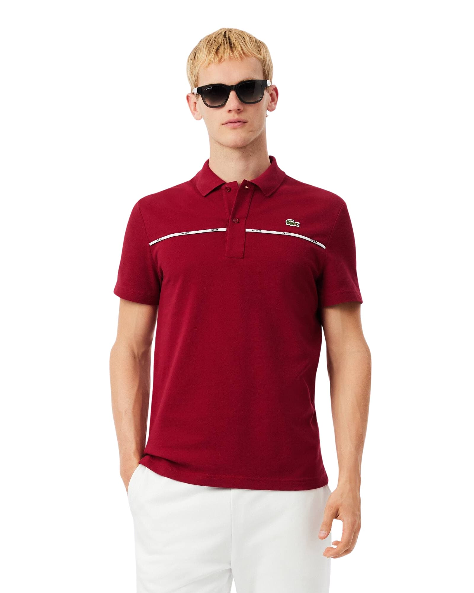 Lacoste Regular Fit L.12.12 Stretch Pique Trim Pop Polo