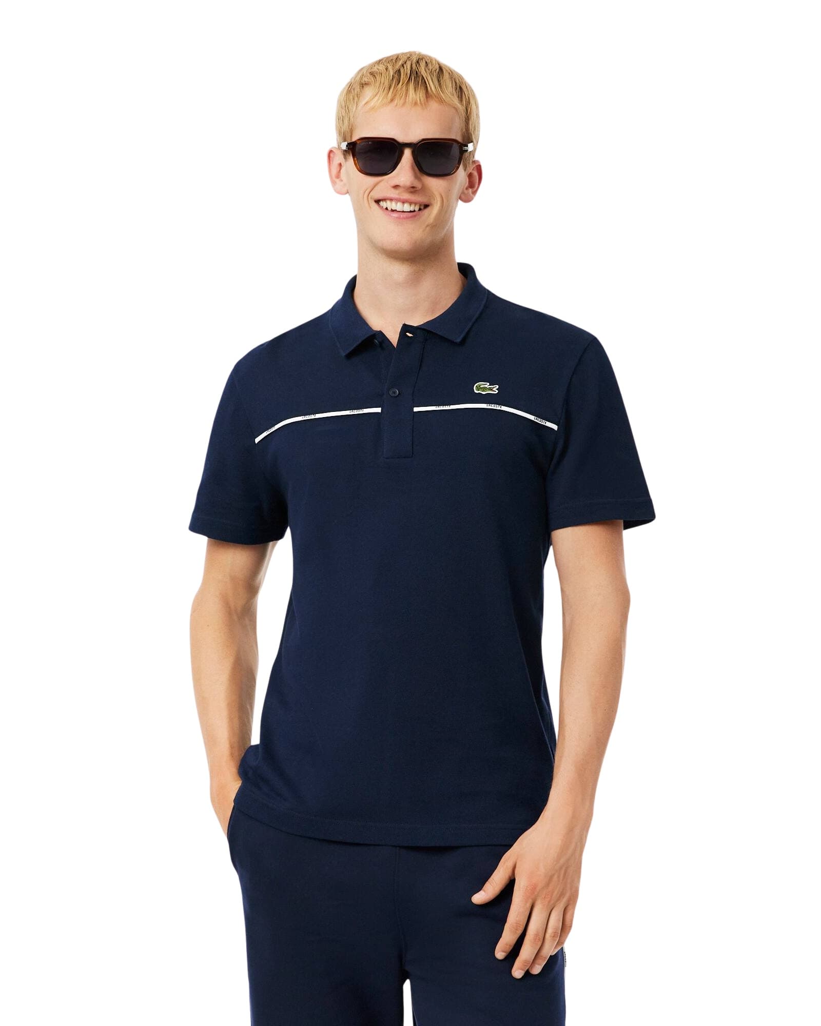 Lacoste Regular Fit L.12.12 Stretch Pique Trim Pop Polo