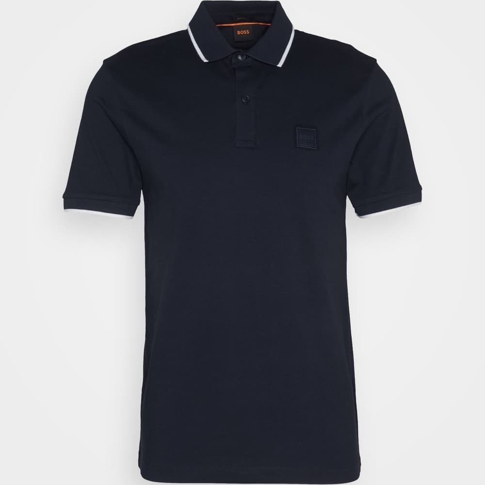 BOSS Passertip Slim-Fit Polo Shirt Dark Blue
