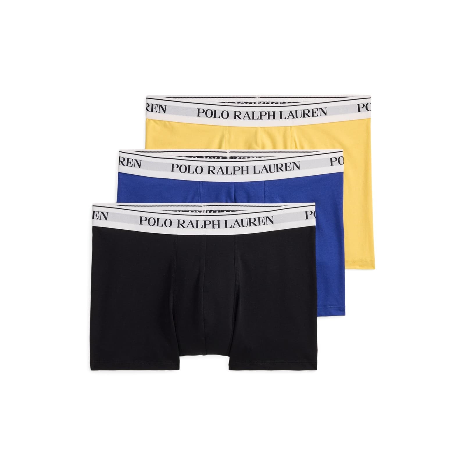 Ralph Lauren 3-Pack Boxer Briefs (Black / Blue Yacht / Campus Yellow) - product code 714830299217